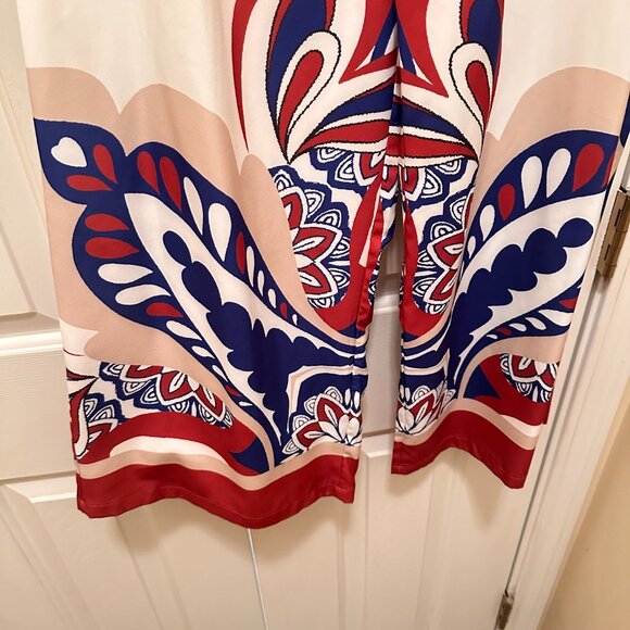 Abstract Beige Print Shirt & Pants Set – Size XL - Picture 6 of 9